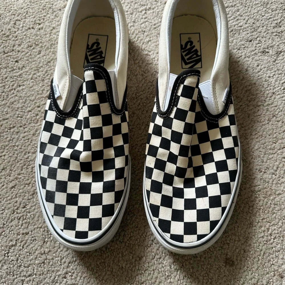 Vans Classic Slip-On sneakers checkerboard black cream - Picture 3 of 5